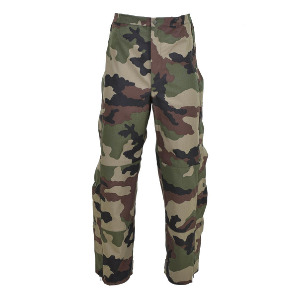 Pantalon de pluie authentique de l'armée française, combinaison imperméable trilaminée avec bretelles NEUF