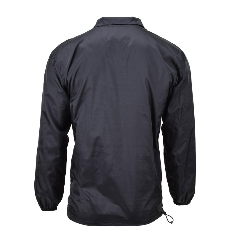 Chemise coupe-vent de marque TACGEAR noire légère pour camping, randonnée, extérieur, ripstop