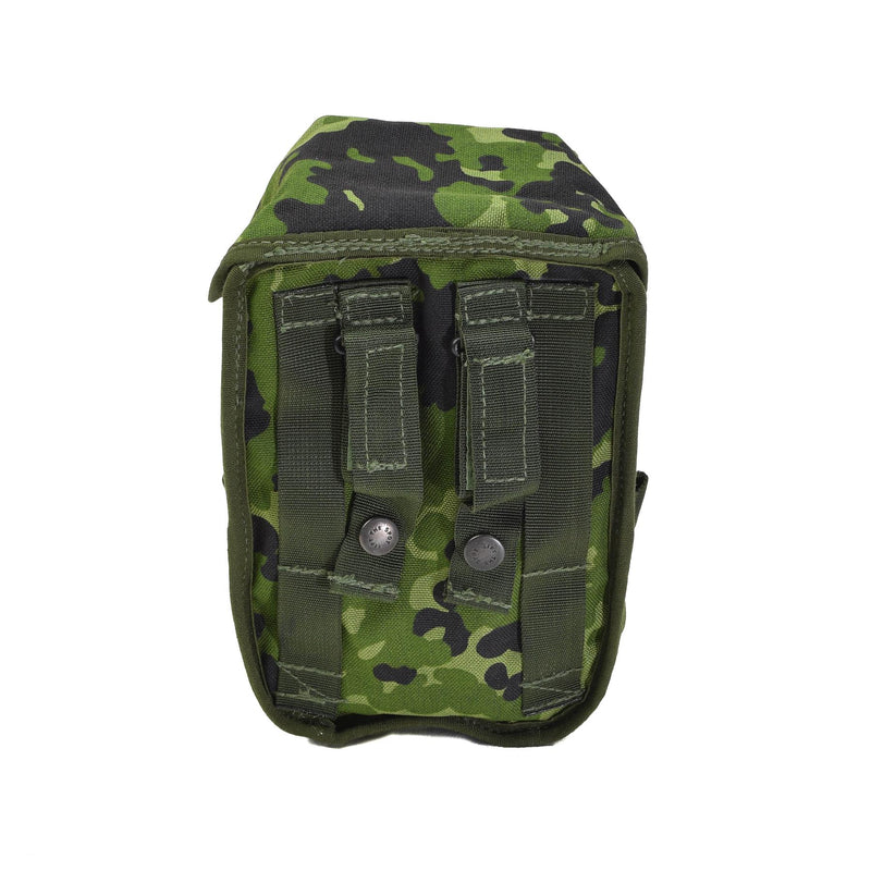 Pochette de gourde militaire danoise originale avec fixation universelle, camouflage DK