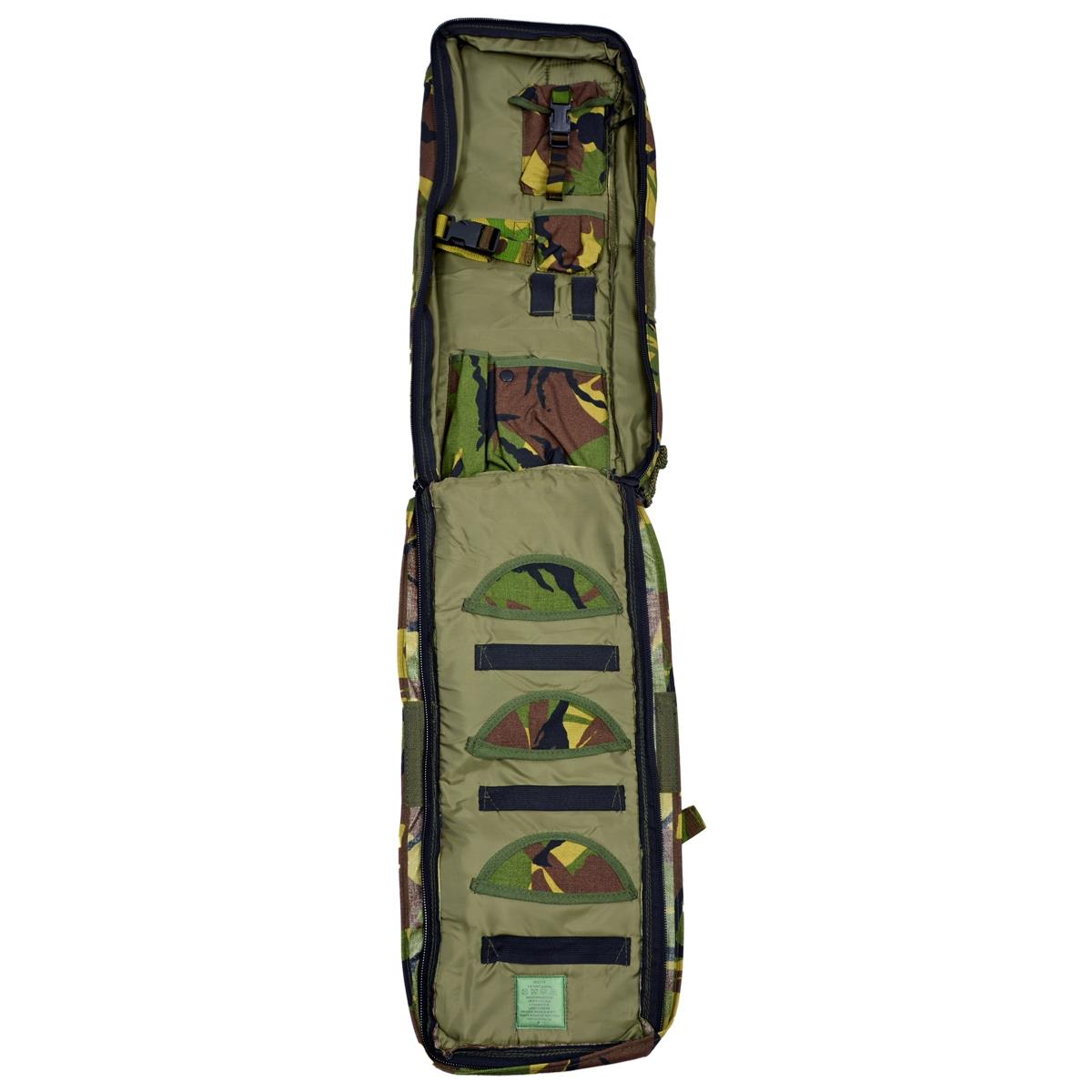 Sac à bandoulière d'origine de l'armée néerlandaise rembourré modulaire long porte-équipement DPM Camo
