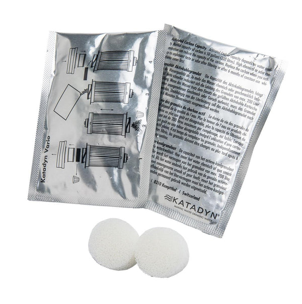 Kit de remplacement de charbon actif pour filtre à eau Katadyn Vario, 2 paquets