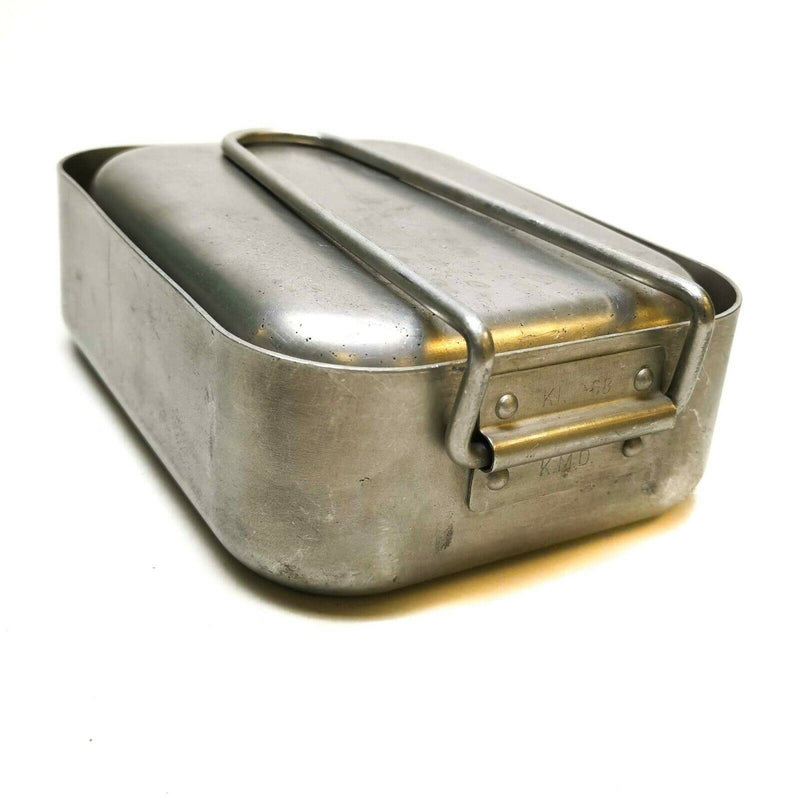 Gamelles en aluminium originales de l'armée néerlandaise Kit de cuisine Cuisinière Équipement militaire Bushcraft
