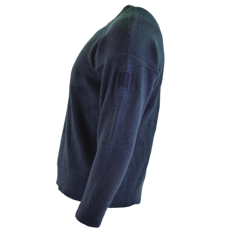 Véritable pull de l'armée française Pull Commando Bleu Pull Militaire Col Rond