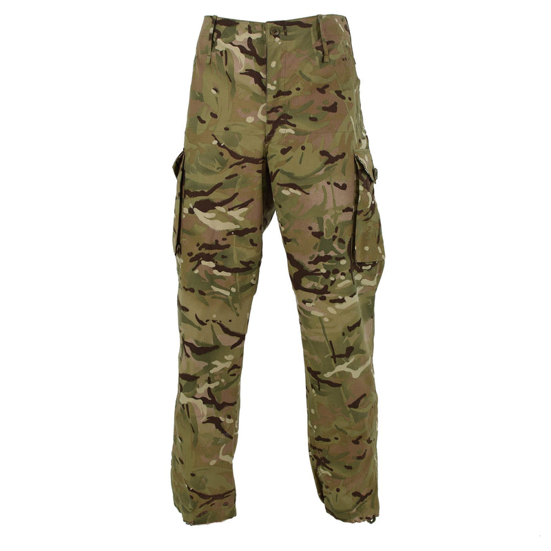 Pantalon de combat militaire MTP authentique de l'armée britannique pour troupes de campagne, coupe-vent