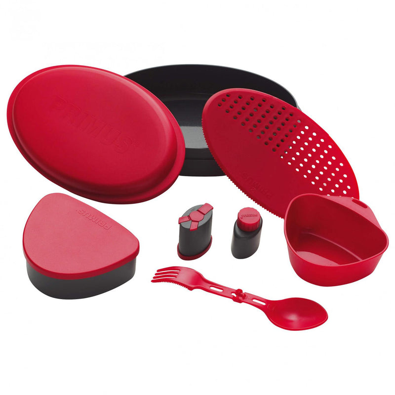 Kit de repas de camping Primus Frigg W Piezo, boîte à lunch bushcraft, assiettes de randonnée