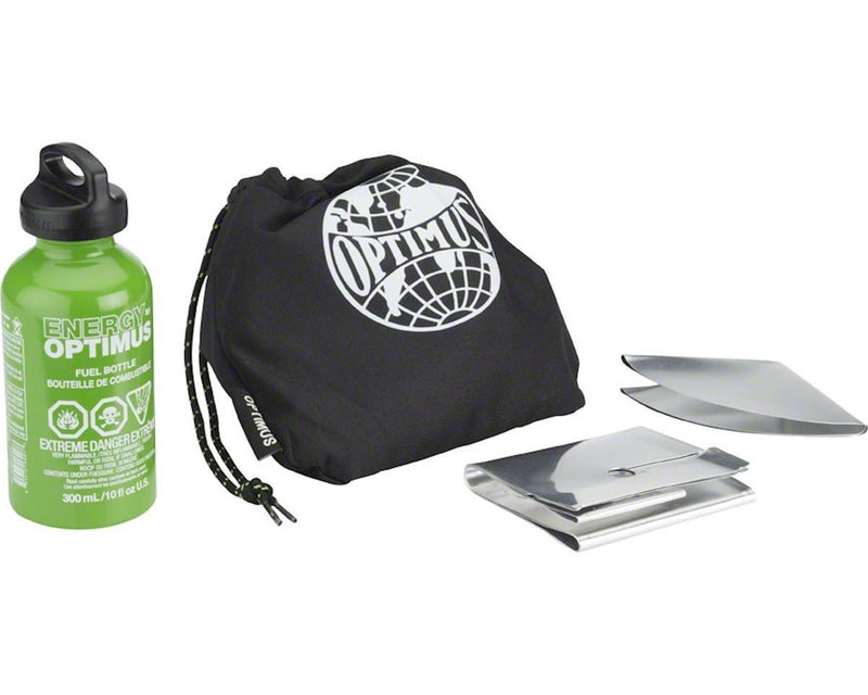 Réchaud de camping Optimus Polaris pliable et léger avec bouteille de carburant de 0,4 L