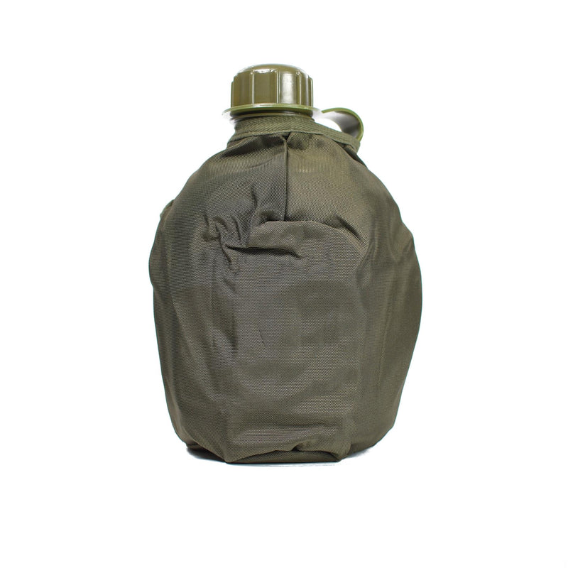 Gourde d'origine de l'armée autrichienne avec pochette pour tasse OD 1 litre cantine NEUF