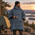 Therm-a-Rest Honcho Poncho Couverture de camping isolée résistante à l'eau Noir