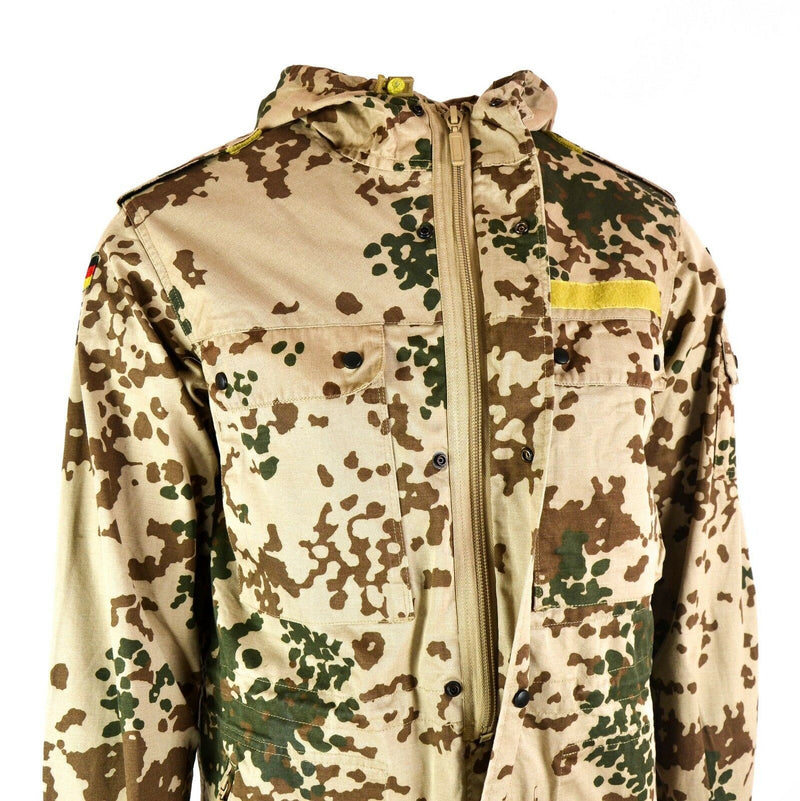 Véritable veste de campagne de l'armée allemande Parka à capuche de l'armée Combat dans le désert Tropic