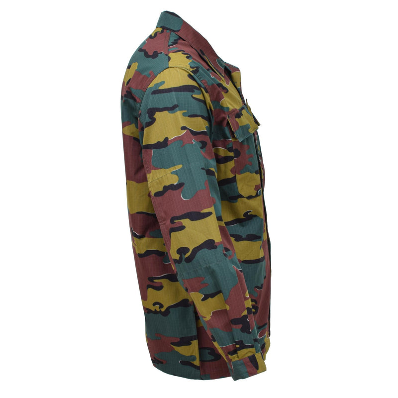 Chemises de combat de campagne originales de l'armée belge Ripstop BDU jigsaw troupes veste NEUF