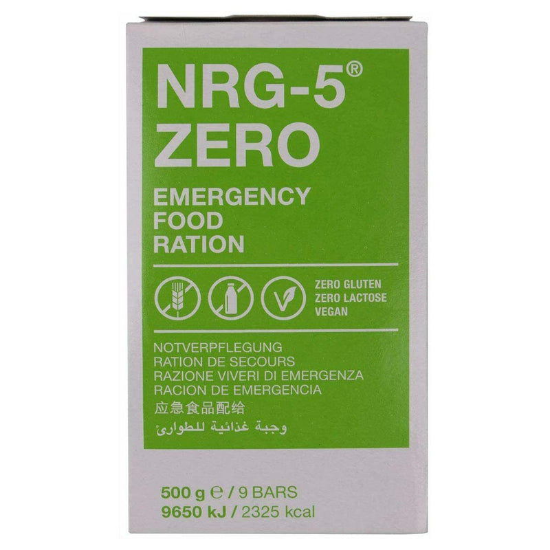 Pack de nourriture de survie de l'armée de ration d'urgence MRE prepper Military NRG-5 Zero 500 g