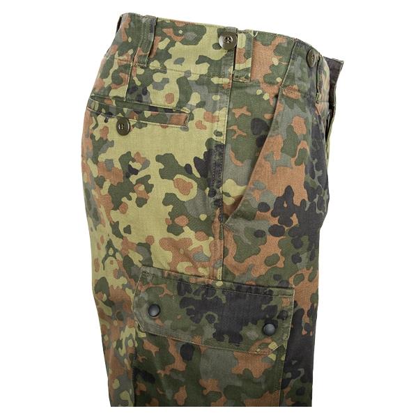 Pantalon de combat camouflage flecktarn de l'armée allemande authentique