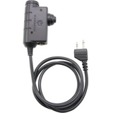 Earmor M51-MID Adaptateur PTT Casque radio Midland Équipement tactique filaire Noir