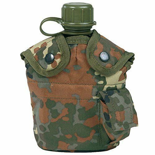 Bouteille d'eau M1 de style cantine de l'armée américaine avec couvercle et clips Alice de l'armée américaine