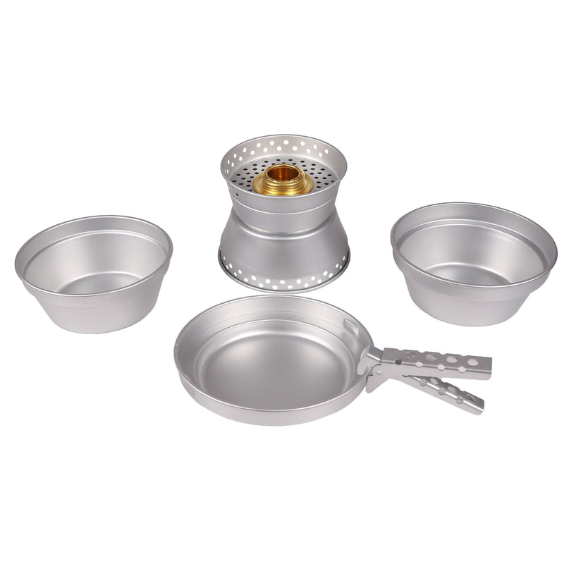 Ensemble de cuisinière en aluminium MIL-TEC, ustensiles de cuisine de randonnée, casserole de camping compacte, bol