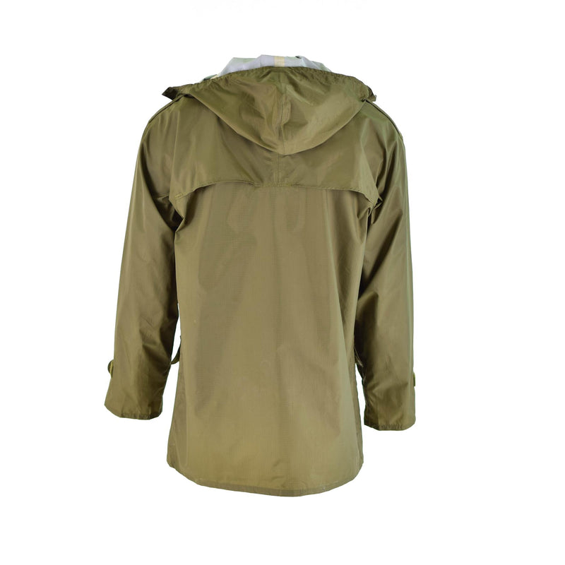 Veste imperméable à capuche de l'armée danoise authentique pour temps humide Danemark
