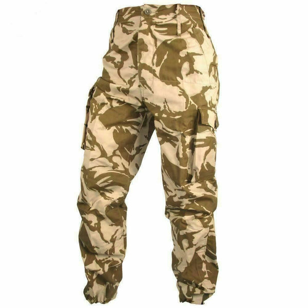 Véritable pantalon de combat de l'armée britannique Pantalon militaire du désert coupe-vent NEUF