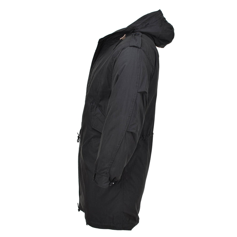 Parka style militaire américain de marque MIL-TEC M51 avec capuche et doublure matelassée noire NEUF