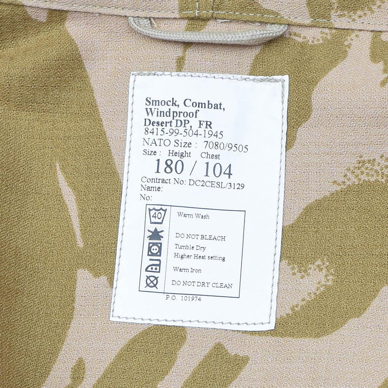 Veste de protection militaire britannique authentique, parka à capuche coupe-vent et résistante aux flammes NEUF