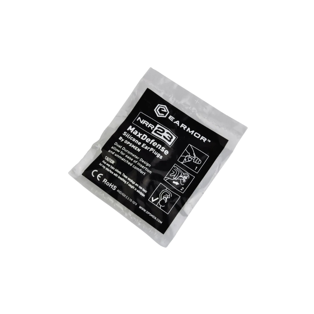 Bouchons d'oreille en silicone EARMOR M03 MaxDefense réutilisables NRR 23dB vert
