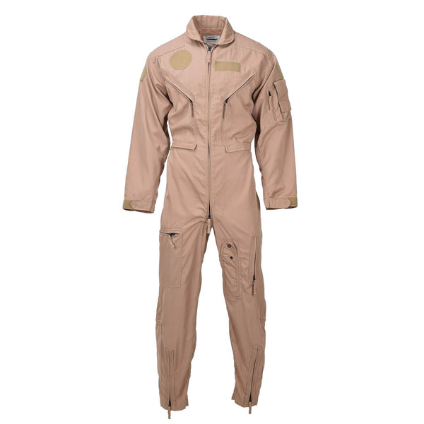 Combinaison de vol militaire néerlandaise originale en aramide résistante à la chaleur Kaki