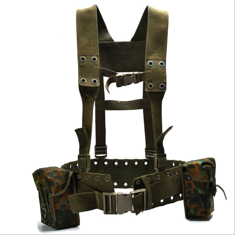 Kit de transport de charge pour harnais de ceinture tactique 4 pièces du système de sangles de l'armée allemande d'origine