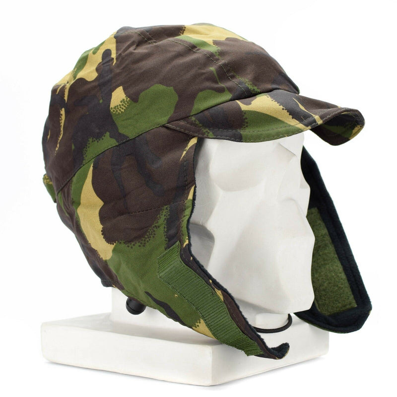 Casquette Gore Tex imperméable DPM Camo de l'armée britannique authentique doublée pour temps froid