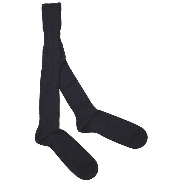 Chaussettes longues bleues de l'armée britannique pour hommes en laine/nylon, surplus militaire neuf