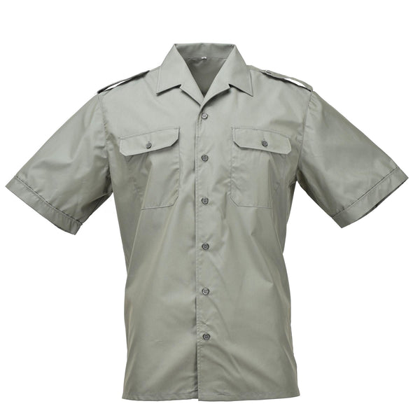 Chemises authentiques de la marine espagnole Armada marines olive chemise formelle à manches courtes NEUF