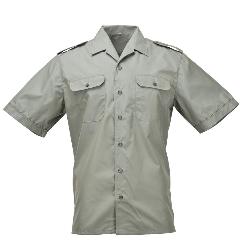 Chemises authentiques de la marine espagnole Armada marines olive chemise formelle à manches courtes NEUF