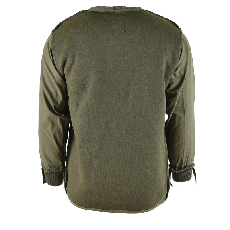 Véritable veste de combat militaire de l'armée néerlandaise Olive OD Parka Liner Modacrylic