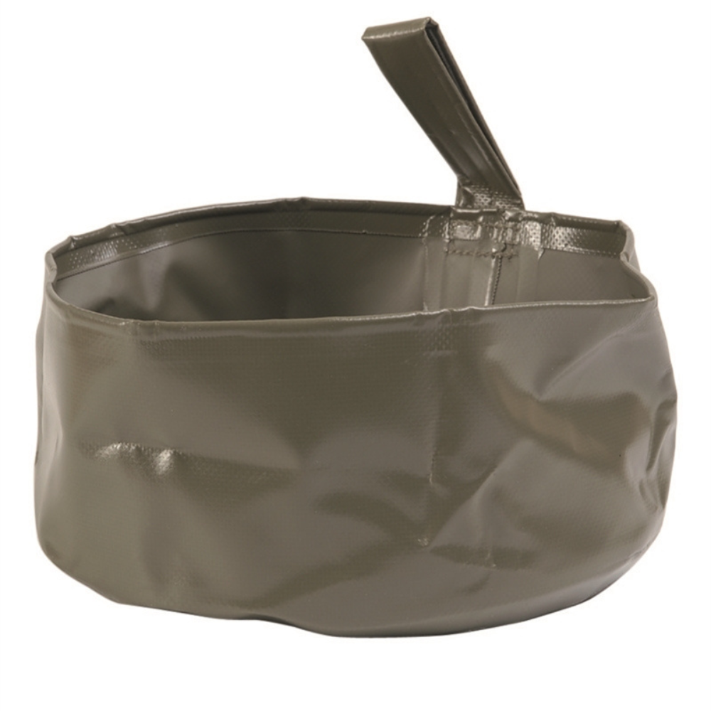 Mil-Tec Lavabo Pliable en PVC 5L Camping Randonnée Extérieur Bol Pliable Olive