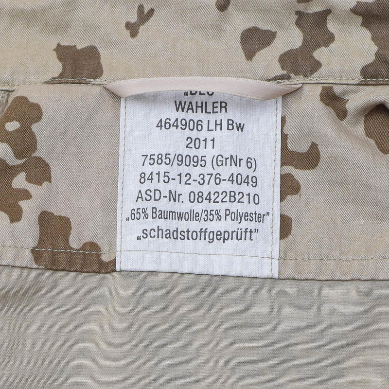Chemisier de campagne authentique de l'armée géorgienne, chemises tactiques de terrain camouflage tropentarn