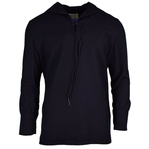 Chemise de marine allemande originale à manches longues pour marins militaires bleus de la marine