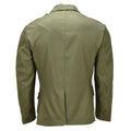 Veste de travail originale de l'armée roumaine Manteau de campagne militaire boutonné sur le devant Olive