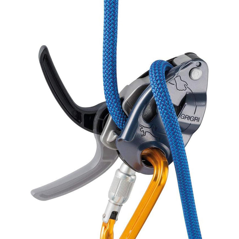 PETZL Grigri Dispositif d'assurage à freinage assisté Equipement d'escalade Aluminium Bleu