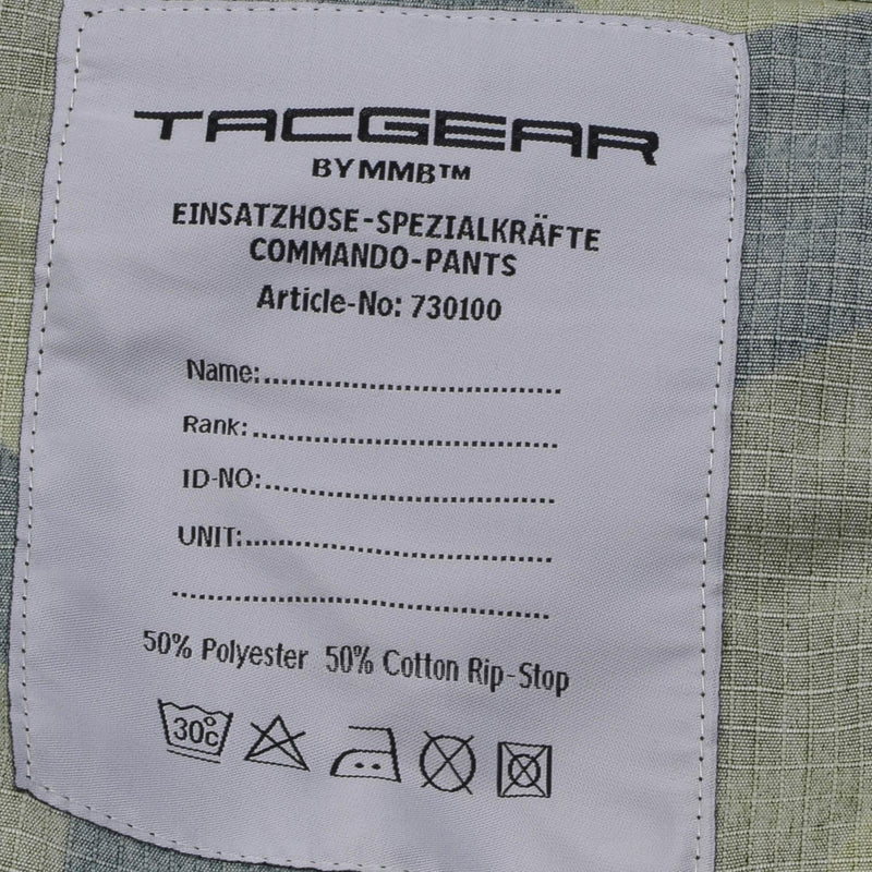 Pantalon de combat de style militaire suédois de marque TACGEAR Splinter camouflage cargo ripstop