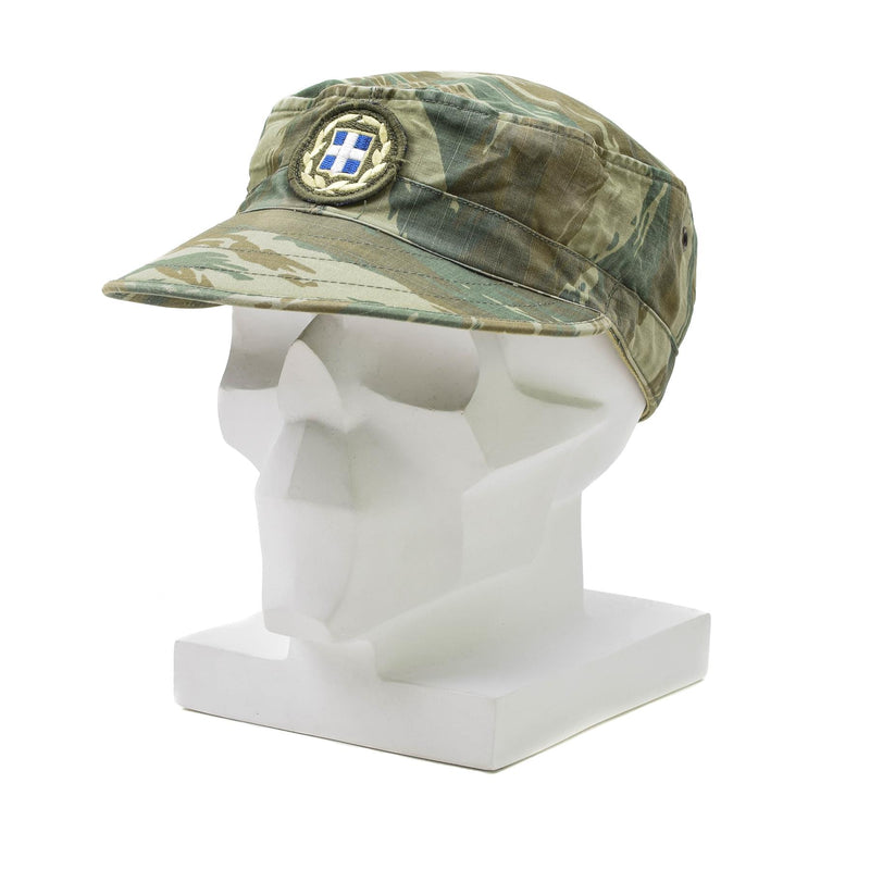 Casquette militaire légère d'été de camouflage de lézard de troupes de campagne de l'armée grecque originale