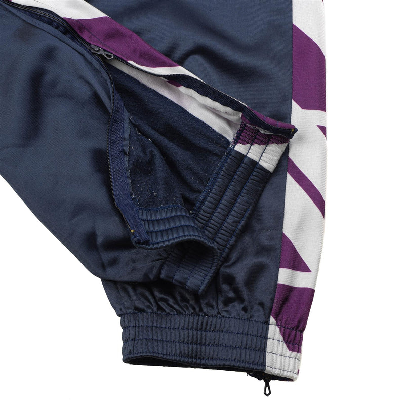 Pantalon de survêtement d'école militaire français original pantalon de sport rayé course randonnée
