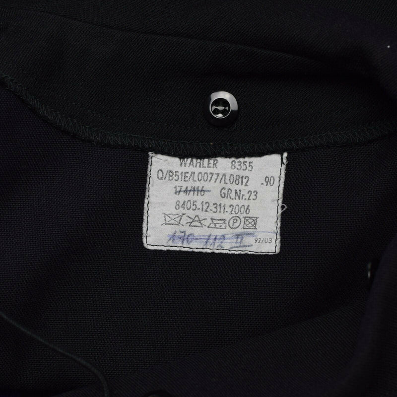 Chemise de marine allemande originale à manches longues pour marins militaires bleus de la marine