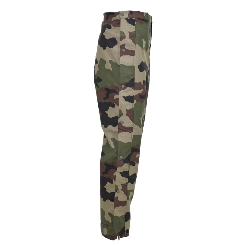 Pantalon de pluie authentique de l'armée française, combinaison imperméable trilaminée avec bretelles NEUF