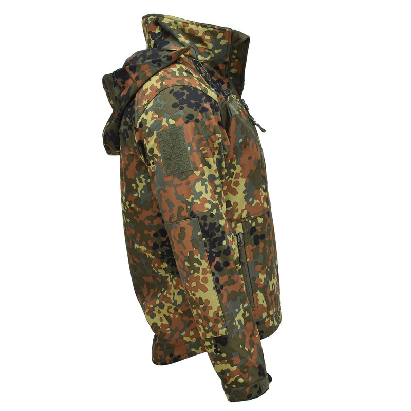 Veste Softshell MIL-TEC SCU 14 camouflage flecktran allemand vêtements d'extérieur de randonnée