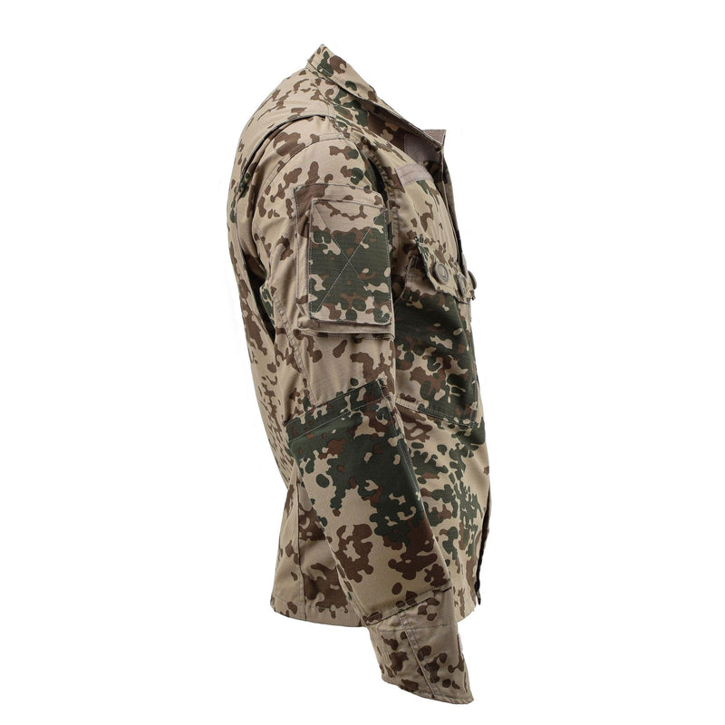 Veste de terrain commando de style militaire de marque TACGEAR, chemises de camouflage flecktarn du désert