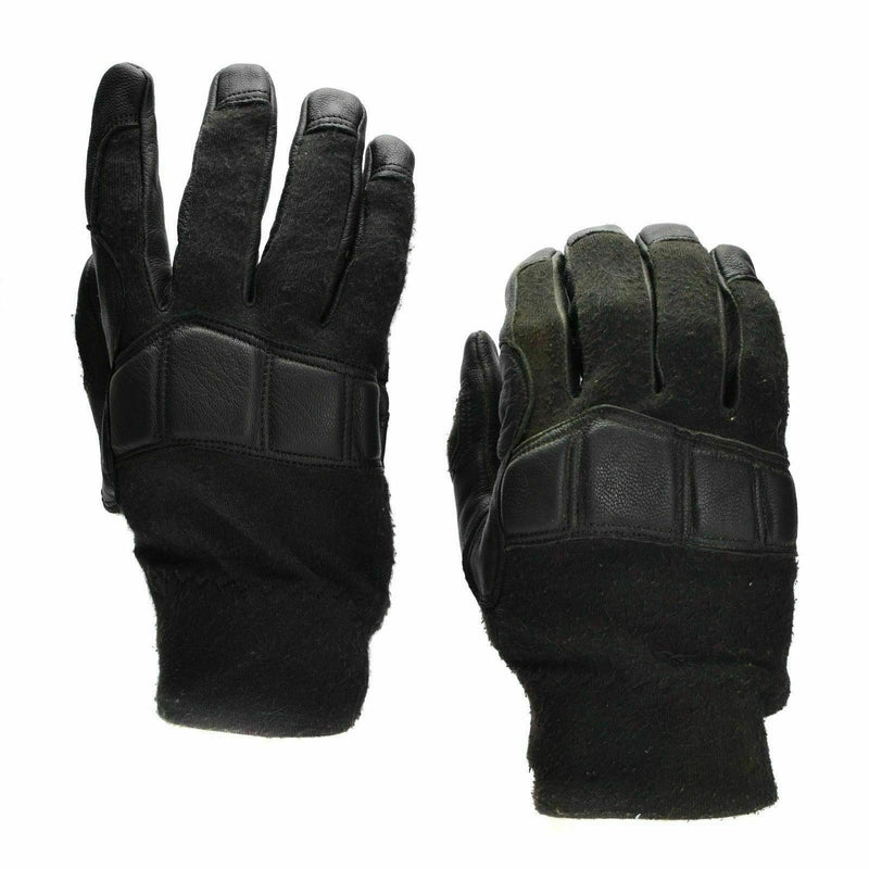 Gants tactiques de combat originaux de l'armée autrichienne Gants militaires en cuir Nomex