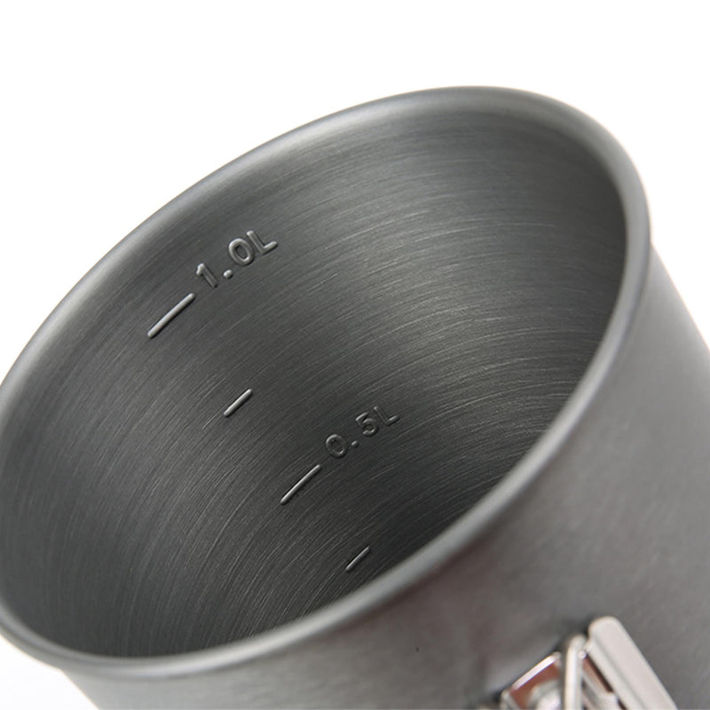 A.Blochl AB-X6 marmite 1 litre camping randonnée trekking chauffage rapide aluminium gris NEUF