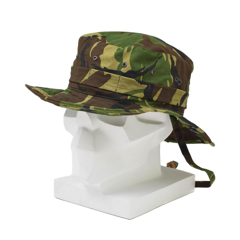 Véritable chapeau de boonie militaire néerlandais DPM camouflage Panama chapeau à rabat de cou à large bord NEUF