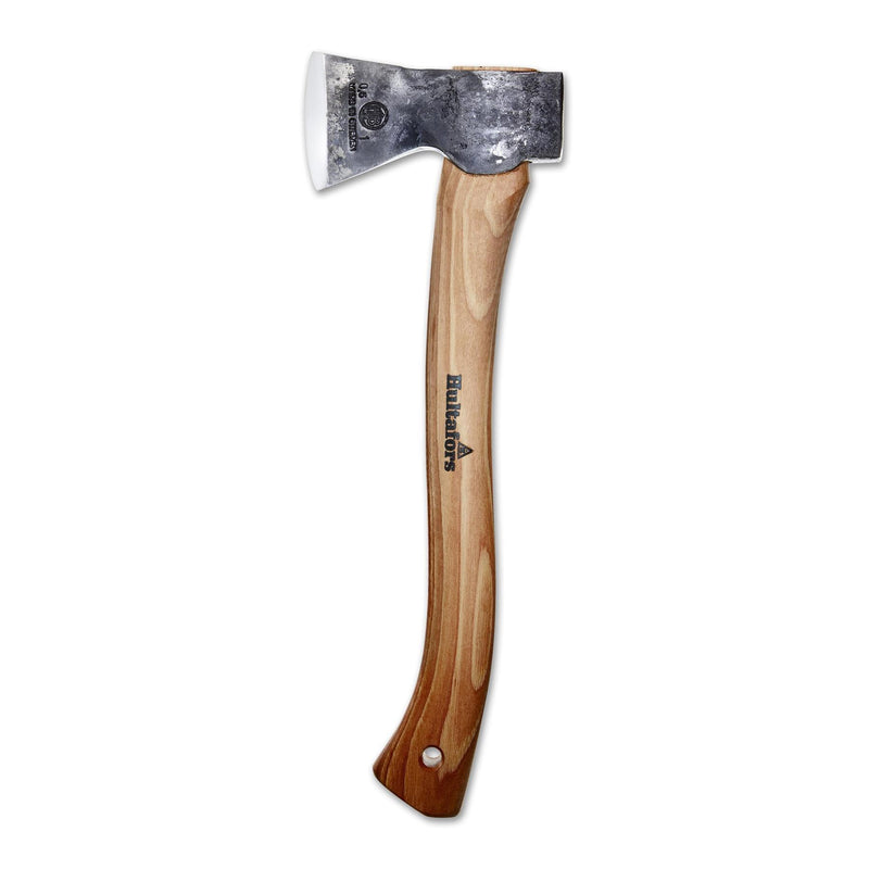 HULTAFORS Hultan hache de jardinage en acier au carbone, hachette tranchante comme un rasoir, manche en hickory