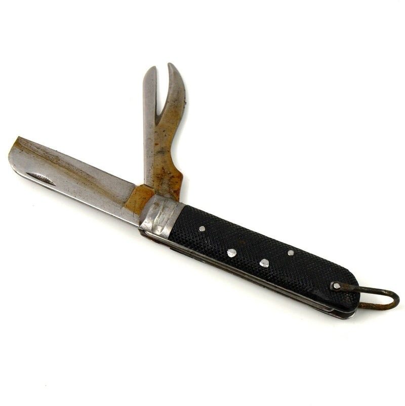 Couteau de poche pliant original vintage de l'armée italienne de la marine.