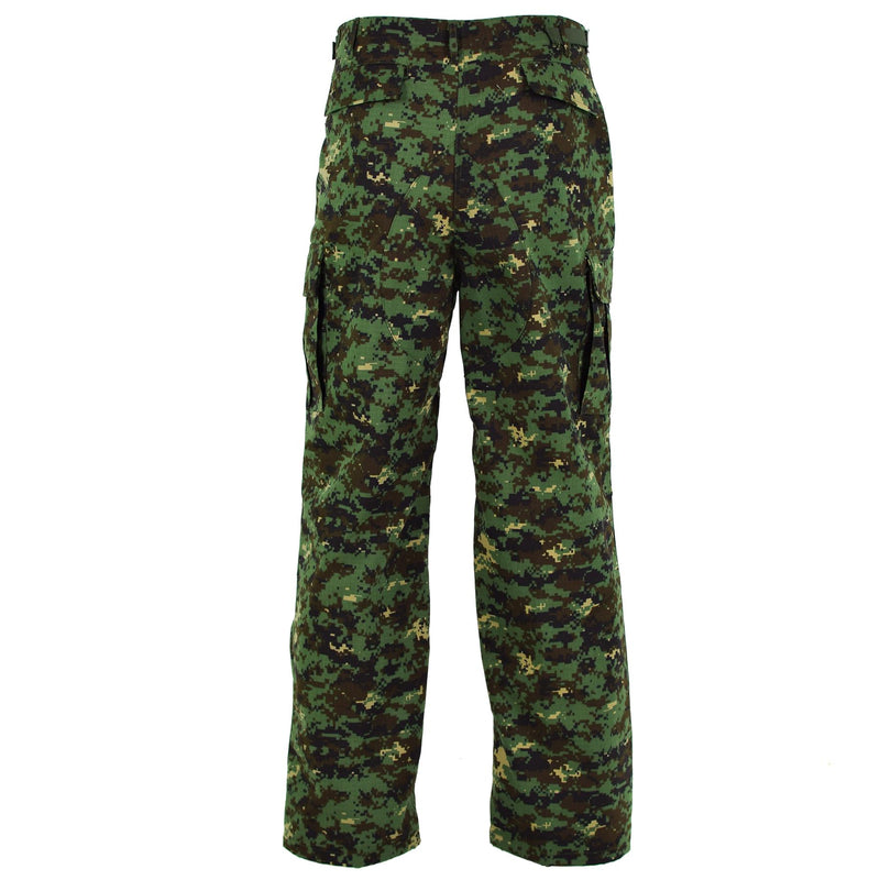 Pantalon militaire authentique de l'armée de Guinée-Bissau ripstop camouflage jungle neuf