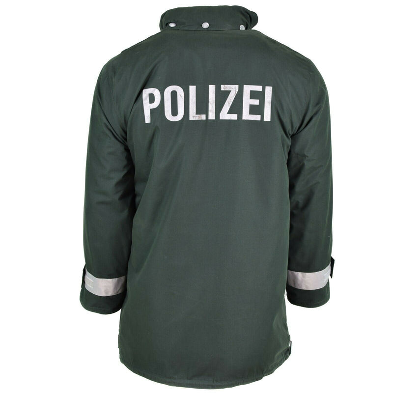 Véritable veste de police allemande GoreTex verte imperméable BGS Parka Border Guard